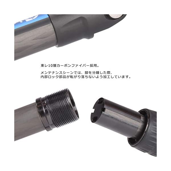 LEOFOTO Carbon-Dreibeinstativ LS-223C Ranger + Ballhead EB-36 – Bild 8
