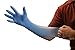 AMMEX Nitrile Extra Long Exam Disposable Gloves - Blue, 4 Mil, Powder Free, Non-Sterile, XLarge, Box of 100