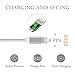 Lightning Cable,Auideas [3 Pack] iPhone Charger to USB Syncing and Charging Cable Data Nylon Braided Cord Charger for iPhone 8/8 Plus7/7 Plus/6/6 Plus/6s/6s Plus/5/5s/5c/SE(Silver).