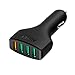 AUKEY Quick Charge 2.0 54W 4-Port USB Car Charger Adapter -Black