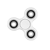 LNMBBS Hand Spinner Fidget Toy - Stress Reducer, Good for ADD, Anxiety, and Autism- Tri-spinner Fidget Toy, Best Stress Relieve, Perfect for Killing Time (White)