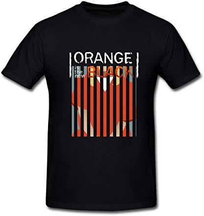 AmyArt Men's The Litchfield Prison Orange Is the New Black T-Shirt XXL Black