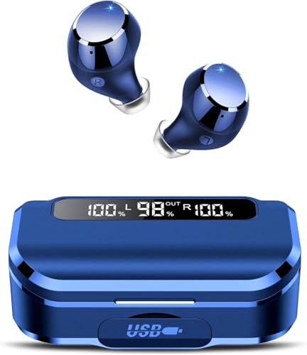 Bluetooth Kopfhörer,Kopfhörer Kabellos Bluetooth 5.3 In Ear Kopfhörer mit 4 ENC Noise Cancelling Mic,2026 Kabellose Kopfhörer 108Std Spielzeit LED-Anz
