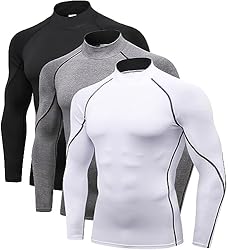 Queerier Men's Compression Shirts 1/3 Pack Long