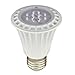 LEDwholesalers UL PAR20 Dimmable LED Spot Light Bulbs with Interchangeable Wide Angle Flood Lens 8-Watt,Warm White,Pack of 6,1330WWx6