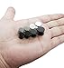 FUNRUN 8 Pairs Stainless Steel Stud Earrings for Women Men Ear Piercing Studs Round Tunnel Black and White 9-12mm