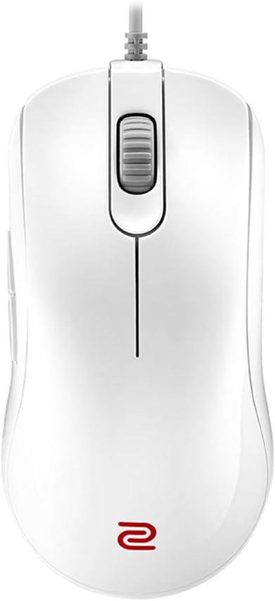 BenQ ZOWIE FK2-B Symmetrical Gaming Mouse for Esports White Edition | Professional Grade Performance | Driverless | Glossy Coating | Medium Size