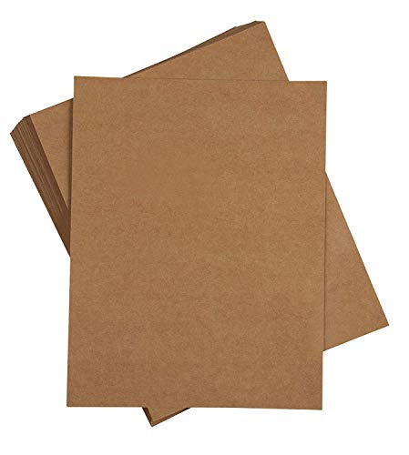 image for Sustainable Greetings Kraft Cardstock - 50-Pack Letter Sized Heavyweig