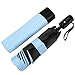 Rainlax Inverted Umbrella Newest Fully Auto-Close Compact Anti-UV Parasol Windproof Rain & Sun Folding Umbrellas - Light Blue
