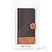 kwmobile Wallet Case for Huawei Y7 (2018)/Y7 Prime (2018) - Fabric and PU Leather Flip Cover with Card Slots and Stand - Black/Brown