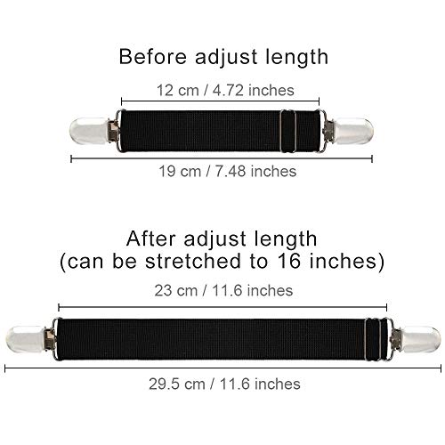 image for Boncas Multi-use Motorcycle Boot Clips Adjustable Pant Straps Elastic 