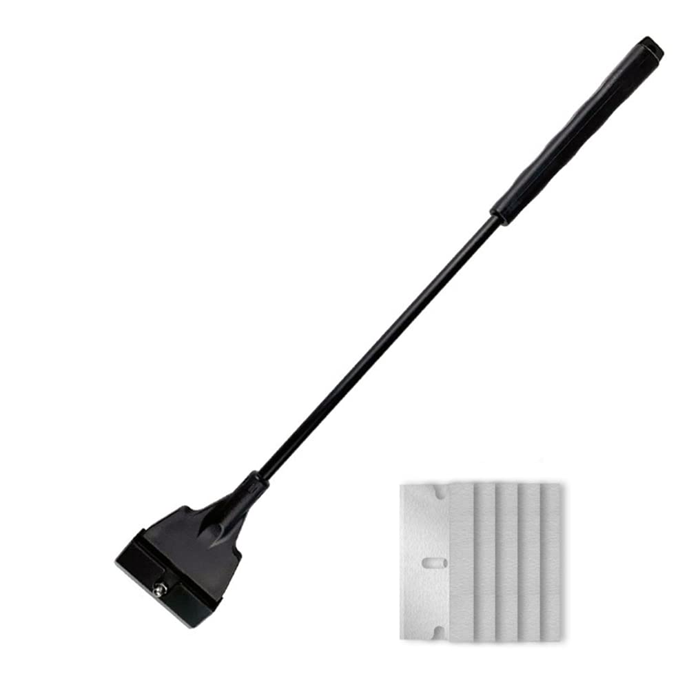 WanFengXue Detachable Pole Algae Scraper Glass Tank Algae Cleaner Tool with 5 Blades 33cm Fish Tank Scraper Cleaner for Glass Aquarium Fish Tank