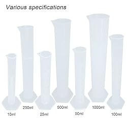 ADAMAS-BETA 50ml Plastic Graduated Cylinder Set