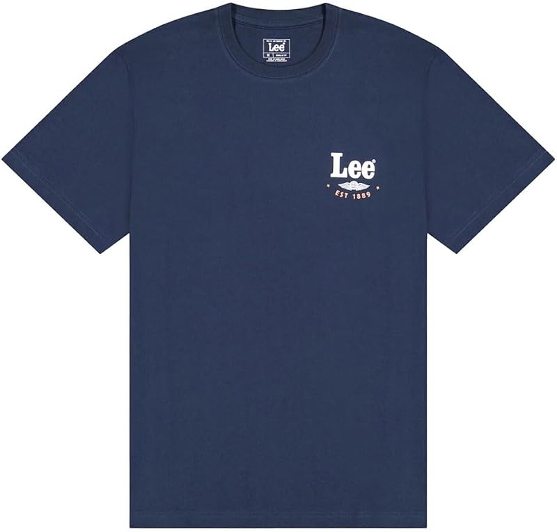 - T Shirt Herren - Regular Fit - Stamp Lee Tee - Rivet Navy