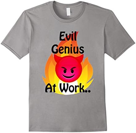 Funny Emoji T-Shirt, Evil Genius Emoji Shirt