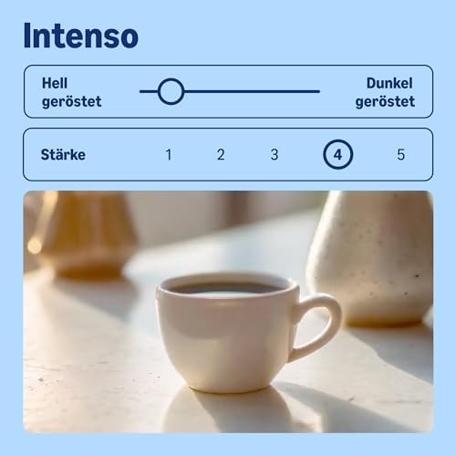 Intenso Kaffeebohnen, Leicht Geröstet, 1kg (2 Packungen à 500g) – Rainforest-Alliance-zertifiziert