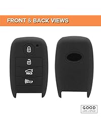 Good Life+Style - Juego de 2 carcasas protectoras para llaves Kia Smart Key Fob para mando a distancia sin llaves con ganchos a presión, juego de 2 carcasas protectoras Kia Key Fob para 2014 2015 2016 2017 2018 2019 Forte Optima Rio Sedona Sorento Soul Sp