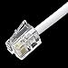 Uxcell Telephone Male to Male RJ11 Plug Adapter Cable, 10 Foot Long for Landline Telephone, White
