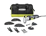 Rockwell RK5142K 4.0 Amp Sonicrafter F50 Oscillating Multi-Tool, with Variable Speed, Hyperlock Clamping, Vibrafree Technology, and Universal Fit System, 33-Piece Kit with Case
