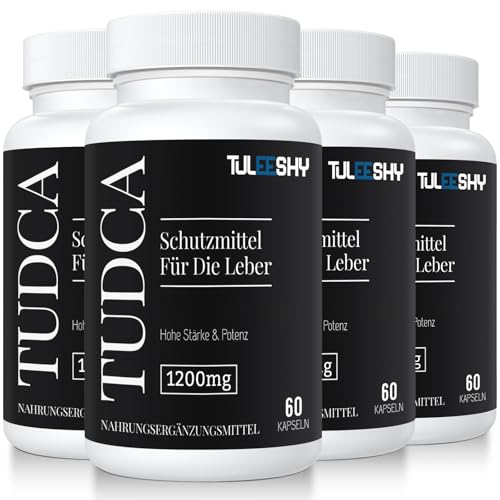 TUDCA Kapseln - Hochdosiertes Nahrungsergänzungsmittel mit Tauroursodesoxycholsäure | 1200 mg pro Portion, 240 Kapseln | Glutenfrei, ohne Gentechnik