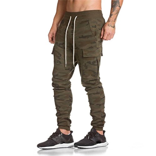 Hot!Plus Size!Todaies Men Trousers Harem Sweatpants Slacks Boys Casual Jogger Dance Sportwear (2XL, Camouflage)