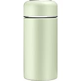 Mini 7 oz Stainless Steel Insulated Vacuum Water Bottle, Cute Small Thermoses, Flask, Leak Proof,Keeps Drink Cold and Hot - Green