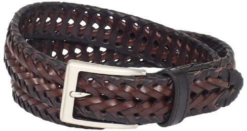 Dockers Men's 1 1/4 in. Braided Belt, Black, 44