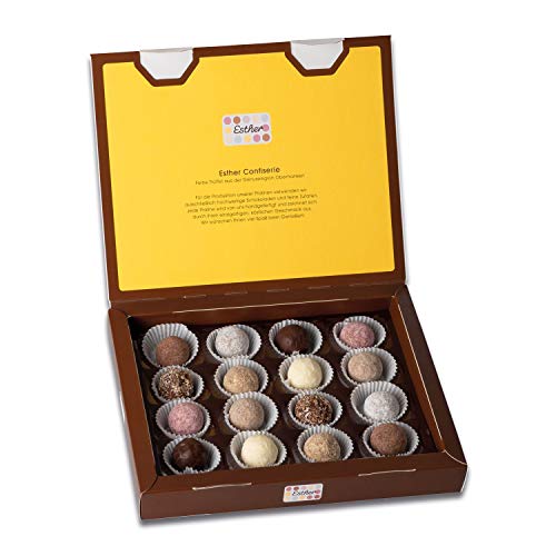 Esther Frühjahr / Sommer 16er Klassikpackung | 190g Pralinen und Trüffel mit Alkohol | Köstliche Geschenkidee für… – Bild 3