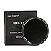 37mm Filter, K&F Concept 37mm ND Filter Variable Fader NDX Neutral Density Adjustable ND2 to ND400 Lens Filter Kit + Cleaning Cloth for DSLR Cameras