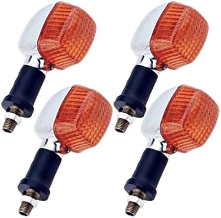 Amazon カワサキ バイク ウインカー 交換用 部品 4個セット アンバー クリア アンバー ウインカー 車 バイク