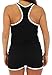 Pajama Heaven Women's Black Tight fit Tank and short (PHV1926-1011-SML)