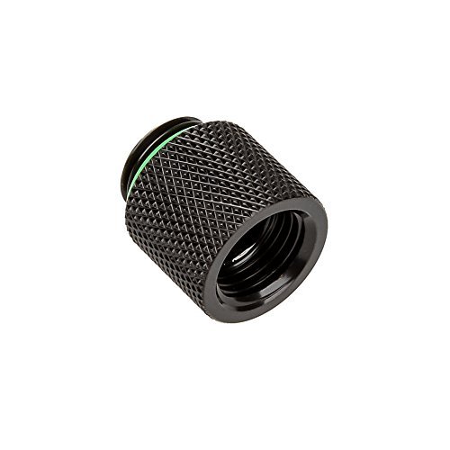 Bitspower G1/4" Male to Female Extender Fitting, 15mm, Matte Black