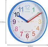 Acctim Wickford Kids Teaching Wall Clock Quartz Rainbow Dial 20cm view 7