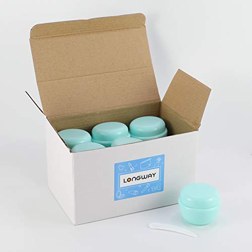 LONGWAY 1 Oz (30ML) Little Plastic Jars with Lids and Inner Liners