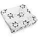 Kyapoo Muslin Swaddle Blankets 100% Cotton, Soft and Breathable,Panda, Large 47’’ X 47’’, 1 Pack