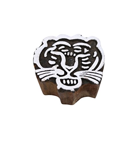 Hashcart Baren for Block Printing Stamps/Wooden Stamping Block/Handcarved Designer Craft Printing Pattern for Saree Border,Henna/Textile Printing,Scrapbooking,Pottery Crafts & Wall Painting,Set of 10