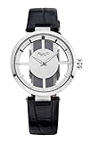 Kenneth Cole New York Women's KC2649 Silver Transparent Dial Round Watch