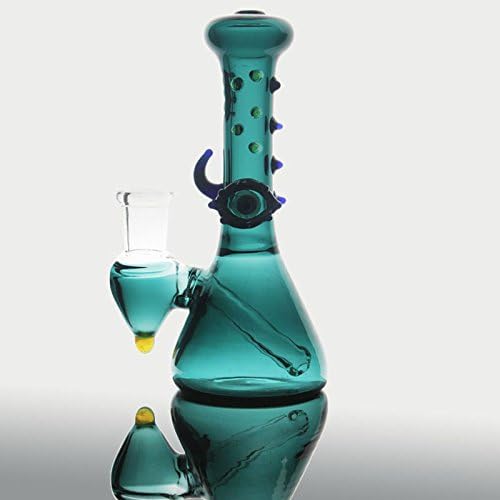 Dalong Glass Bong Tube Small Glass Bongs Tall 5.5 Inch Joint 14.4mm Beautiful Thick Glass Bong