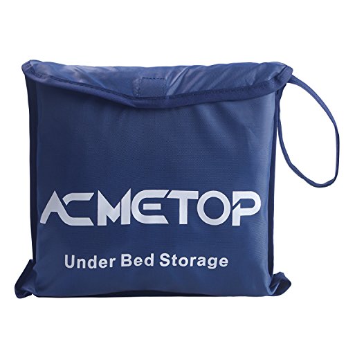 ACMETOP Ultra Large Under Bed Storage for Clothes, Blanket, Comforters, Linen, Shoes, Household Under-bed & Closet Organizer – Durable & Reusable, 2 Pack (Navy) (2-Pack, Navy)
