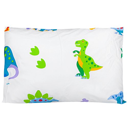 Olive Kids Dinosaur Land 13 1/2 x 19 Hypoallergenic Toddler Pillowcase
