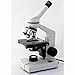 AmScope M220C-E Digital Monocular Compound Microscope, WF10x and WF25x Eyepieces, 40x-1000x Magnification, Tungsten Illumination, Brightfield, 1.25 NA Abbe Condenser, Coaxial Coarse and Fine Focus, Mechanical Stage, 110V, Includes 0.3MP Camera and Software
