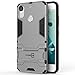 HTC Desire 10 Pro Case, CoverON [Shadow Armor Series] Hard Slim Hybrid Kickstand Phone Cover Case for HTC Desire 10 Pro - Silver / Black