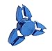 Metal Tri-Spinner Fidget Spinner Toy Stress Reducer Ceramic Bearing - Perfect For ADD, ADHD, Anxiety, and Autism Adult Children (Crab-Blue)