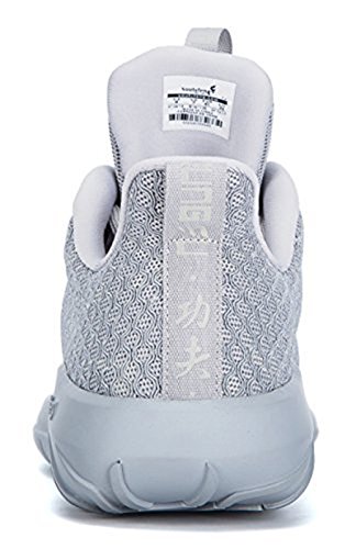 Soulsfeng Men Women Unisex Casual Fashion Sneakers Glow In Dark Running Shoes (Men US9.5=EUR43=27.5CM, Grey (Fabric Lining))