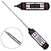 Digital Meat Grill Thermometer-JVITA Instant Read Kitchen Cooking Classic Pen Style Household Thermometer, Long Probe, LCD Screen, Best for Food, Meat, Grill, BBQ, Milk, and Bath Water, Black