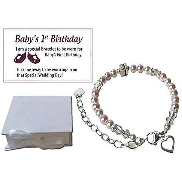 baby 1st birthday bracelet