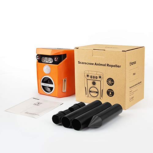 Thanos Solar Animal Repellent Ultrasonic Cat Repeller Motion Activated