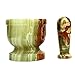 Multi Green Onyx Mortar & Pestle - Beautiful yet Sturdy for Tough Jobs - 4