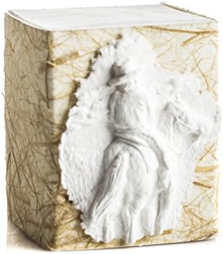 The FAVORITE PLACE Burial Urn Box, (A Path Well Ridden), Biodegradable for Ground Burial, Scattering Cremated Ashes in Earth Friendly Eco Urn, (Small, Natural Straw)