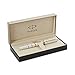 Parker Ingenuity Slim Pearl and Golden Rings, Parker 5th Technology Ink Pen with Medium Black refill (1858535)